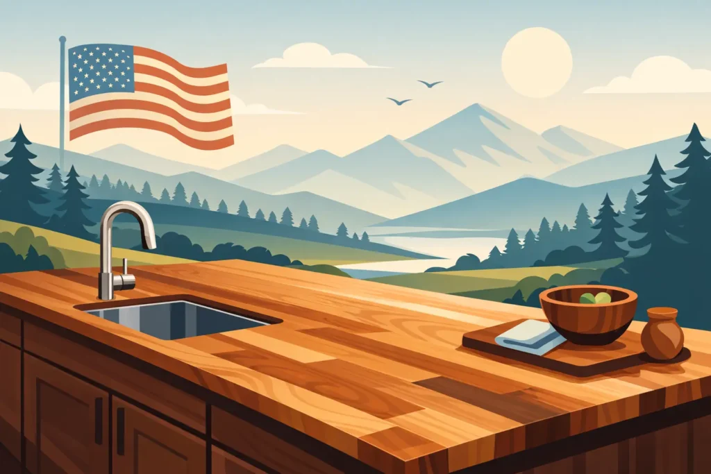 American Made Wood Countertops That Last