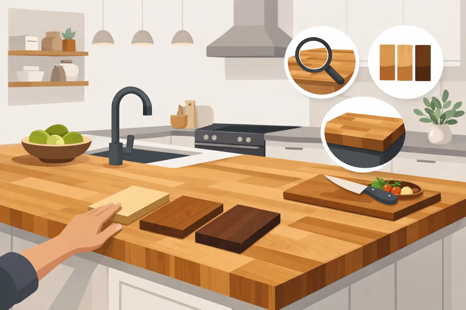 Choosing a Butcher Block Island Top