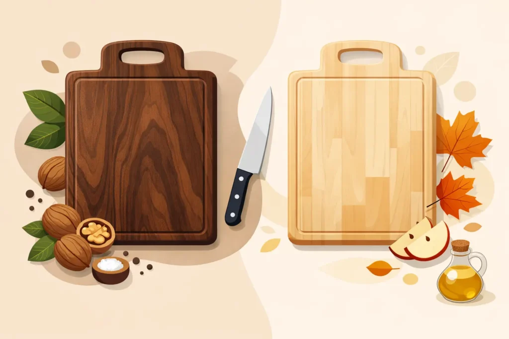 Walnut vs Maple Cutting Boards