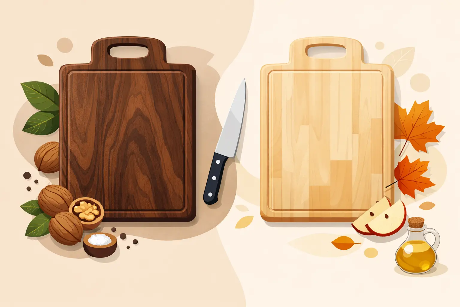 Walnut vs Maple Cutting Boards