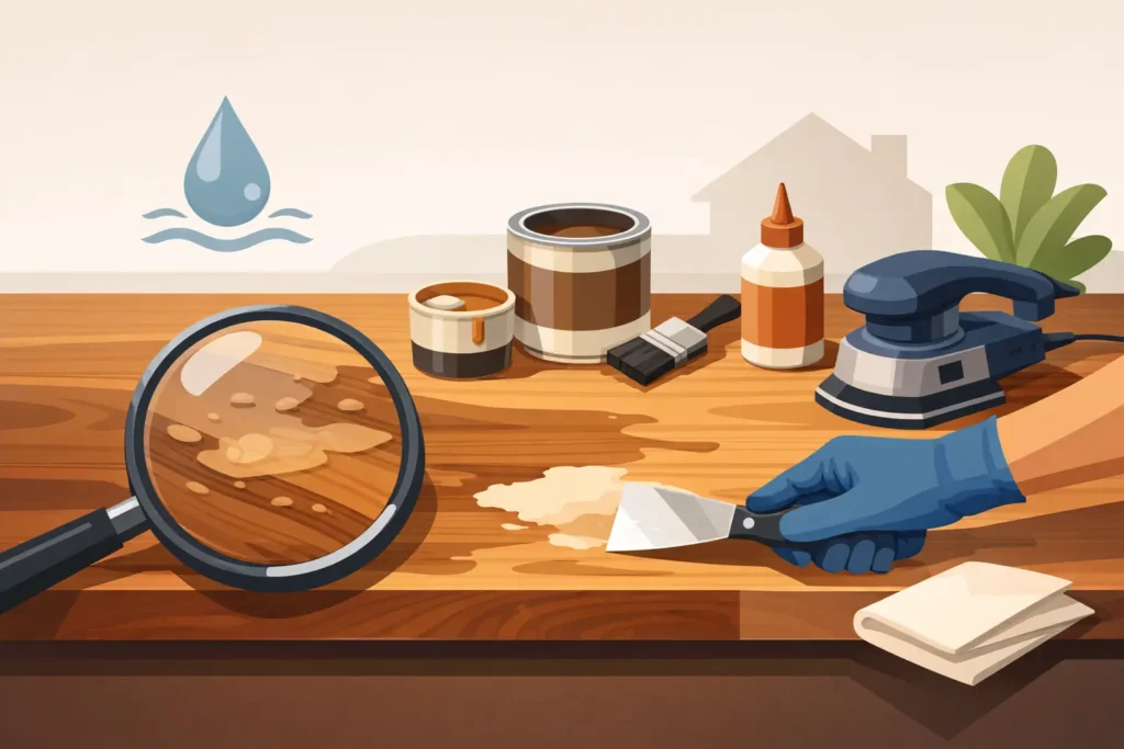 Wood Countertop Water Damage Repair Tips