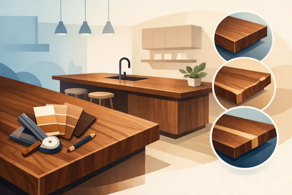 Custom Walnut Countertop Options That Fit