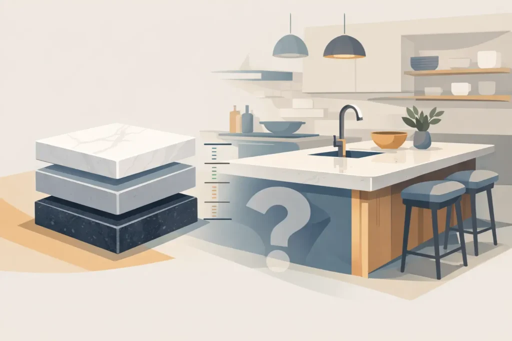 What Thickness for Island Countertop?