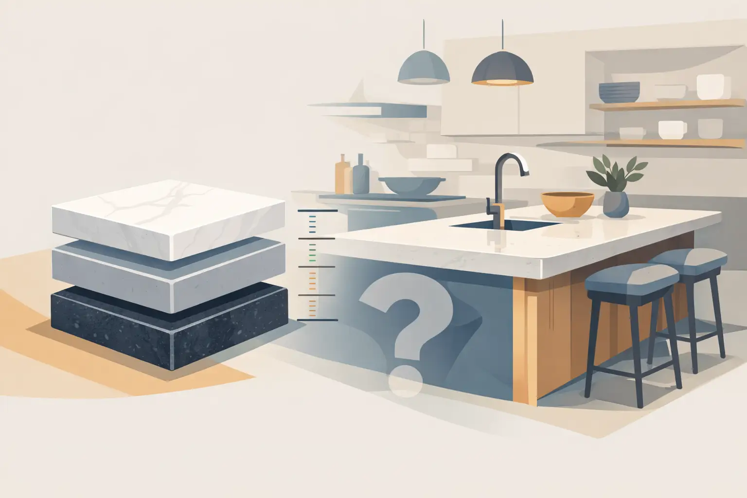 What Thickness for Island Countertop?