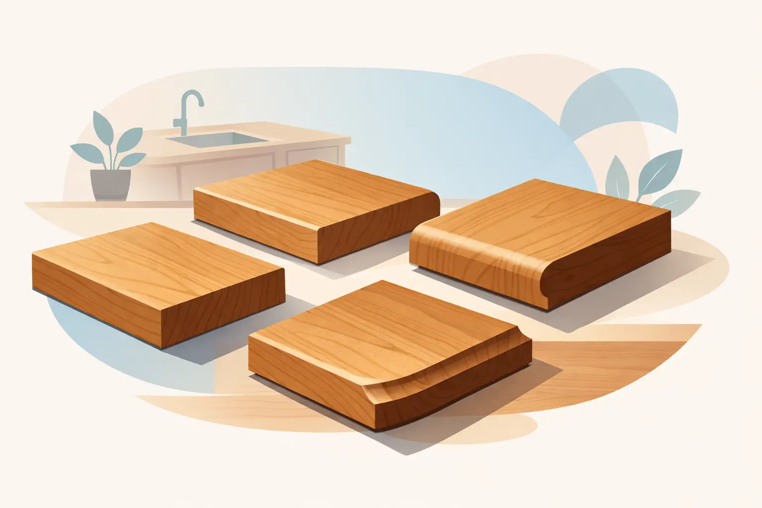 Custom Countertop Edge Options for Wood Tops