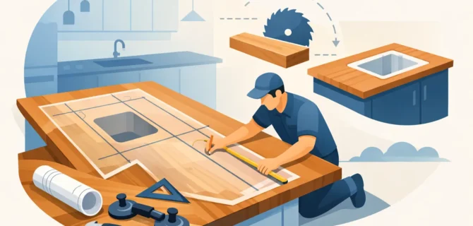 A Guide to Countertop Templating for Custom Wood