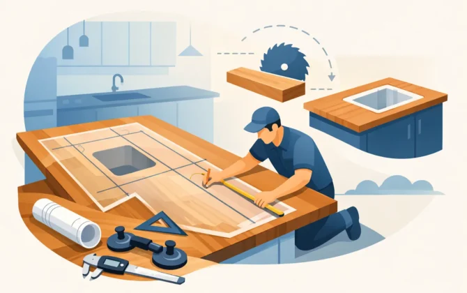 A Guide to Countertop Templating for Custom Wood