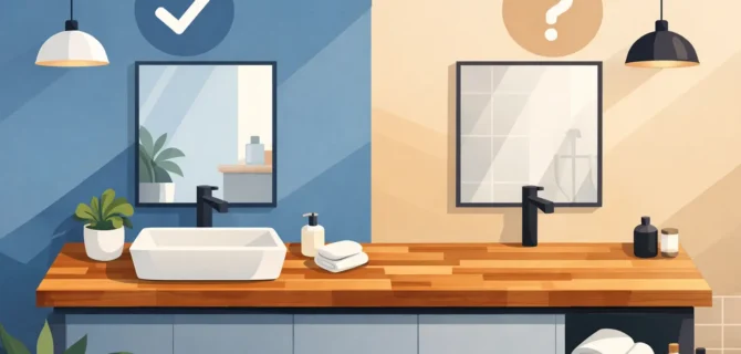 Is a Butcher Block Bathroom Vanity Top Right?