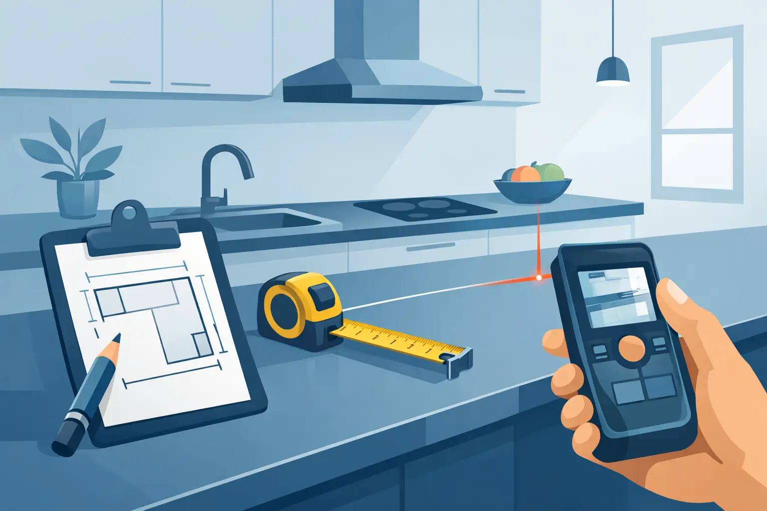 How to Measure Kitchen Countertops Accurately