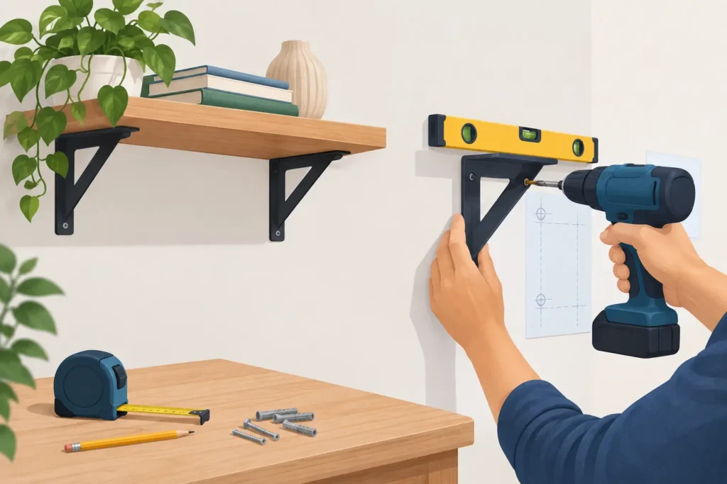 How to Mount Shelf Brackets Without Guesswork