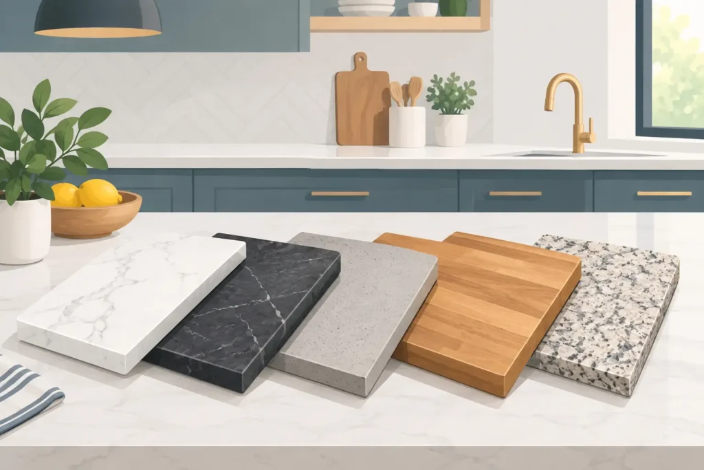 Countertop Materials for Kitchens That Get Used