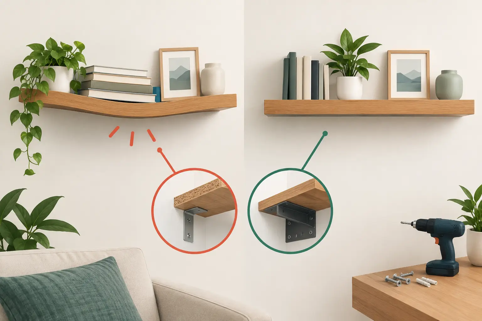Do Floating Shelves Sag? Causes and Fixes