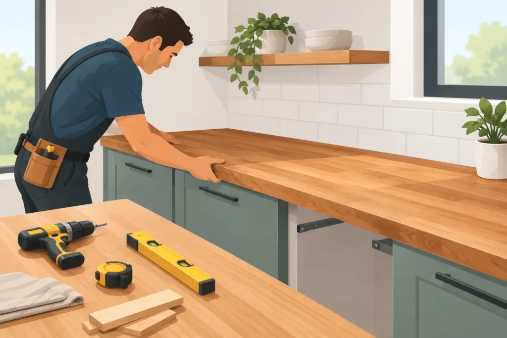 Guide to Wood Countertop Installation at Home