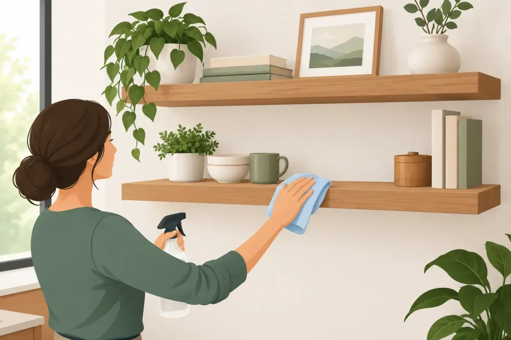 How to Maintain Wood Floating Shelves at Home