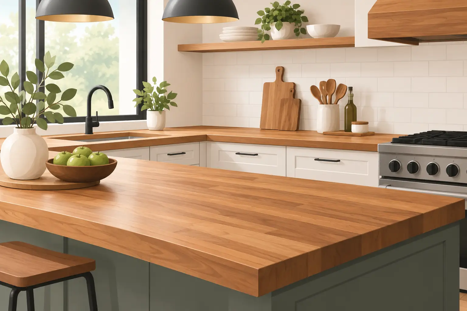 Kitchen Wood Countertop Trends Homeowners Love
